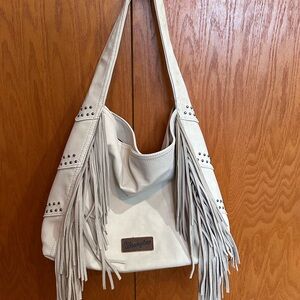 Wrangler Cream Fringe Bag